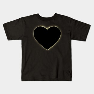 Lunar Heart Eclipse - Totality Kids T-Shirt